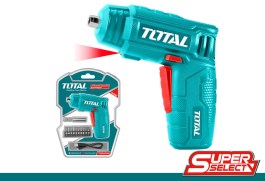 TOTAL LI-ION CORDLESS SCREWDRIVER WITH 4V BATTERY TSDLI0402 TOTAL ΚΑΤΣΑΒΙΔΙ ΜΠΑΤΑΡΙΑΣ ΛΙΘΙΟΥ 4V TSDLI0402